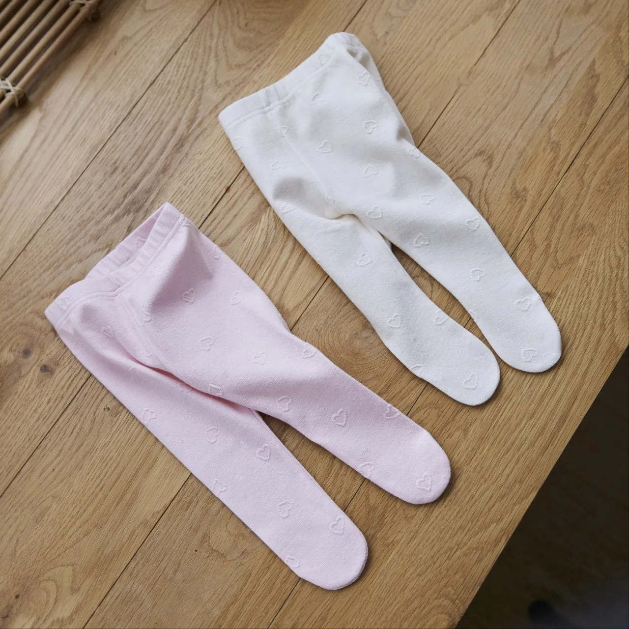 Heart Footed  Baby Leggings _2 Colours