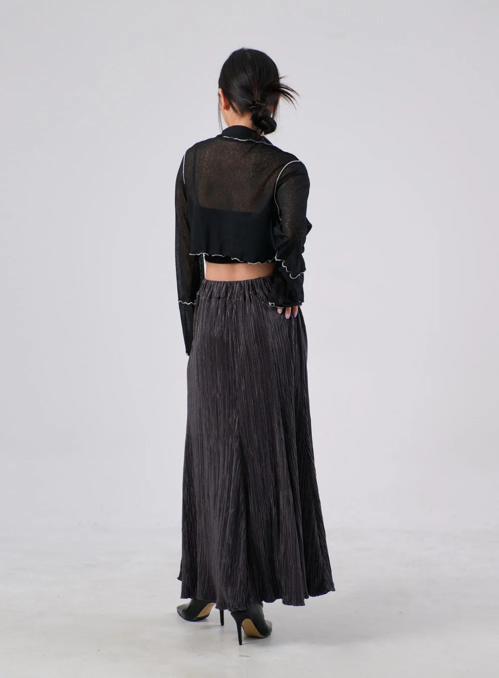 High Waist Maxi Skirt IA305