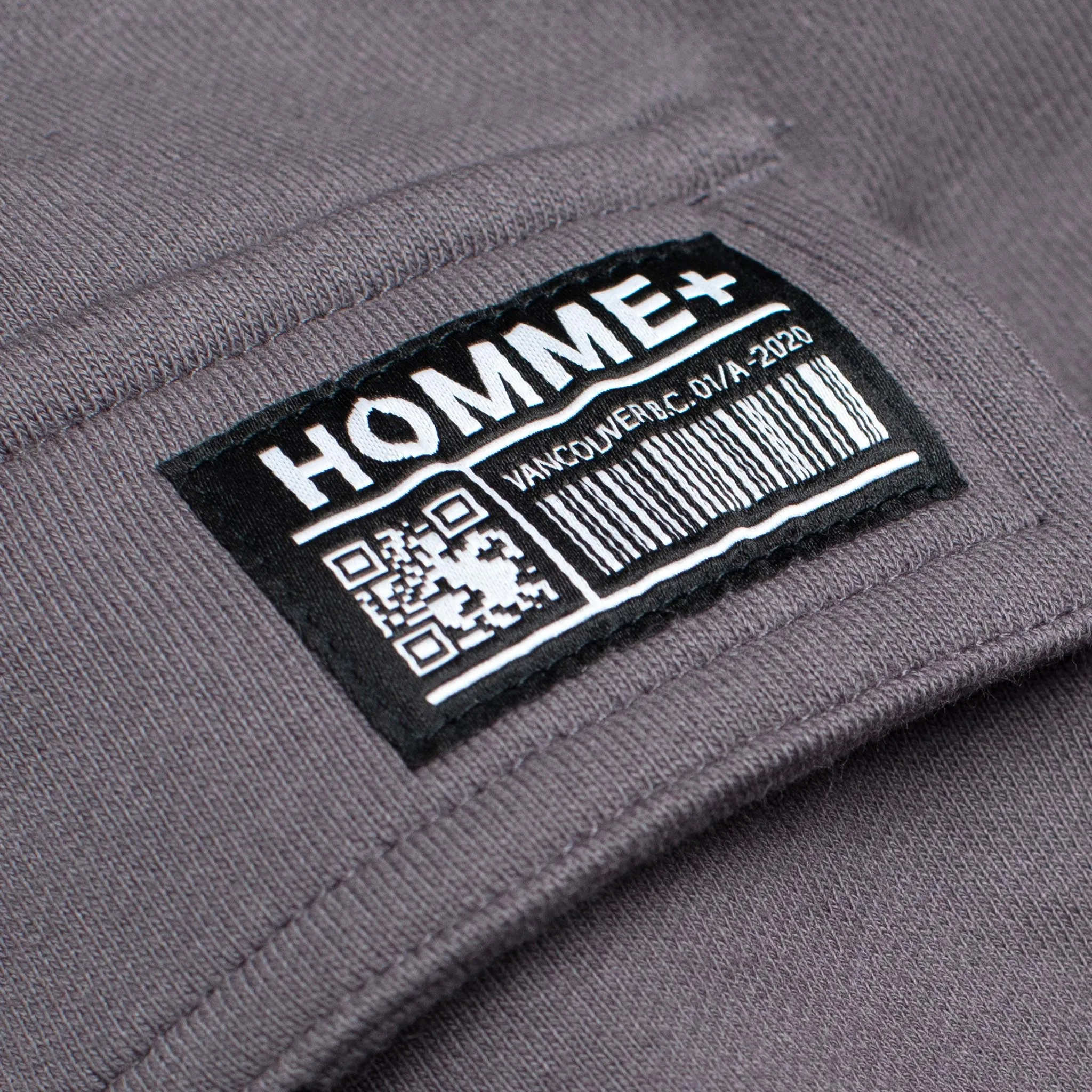 HOMME  Knit Cargo Pants Charcoal