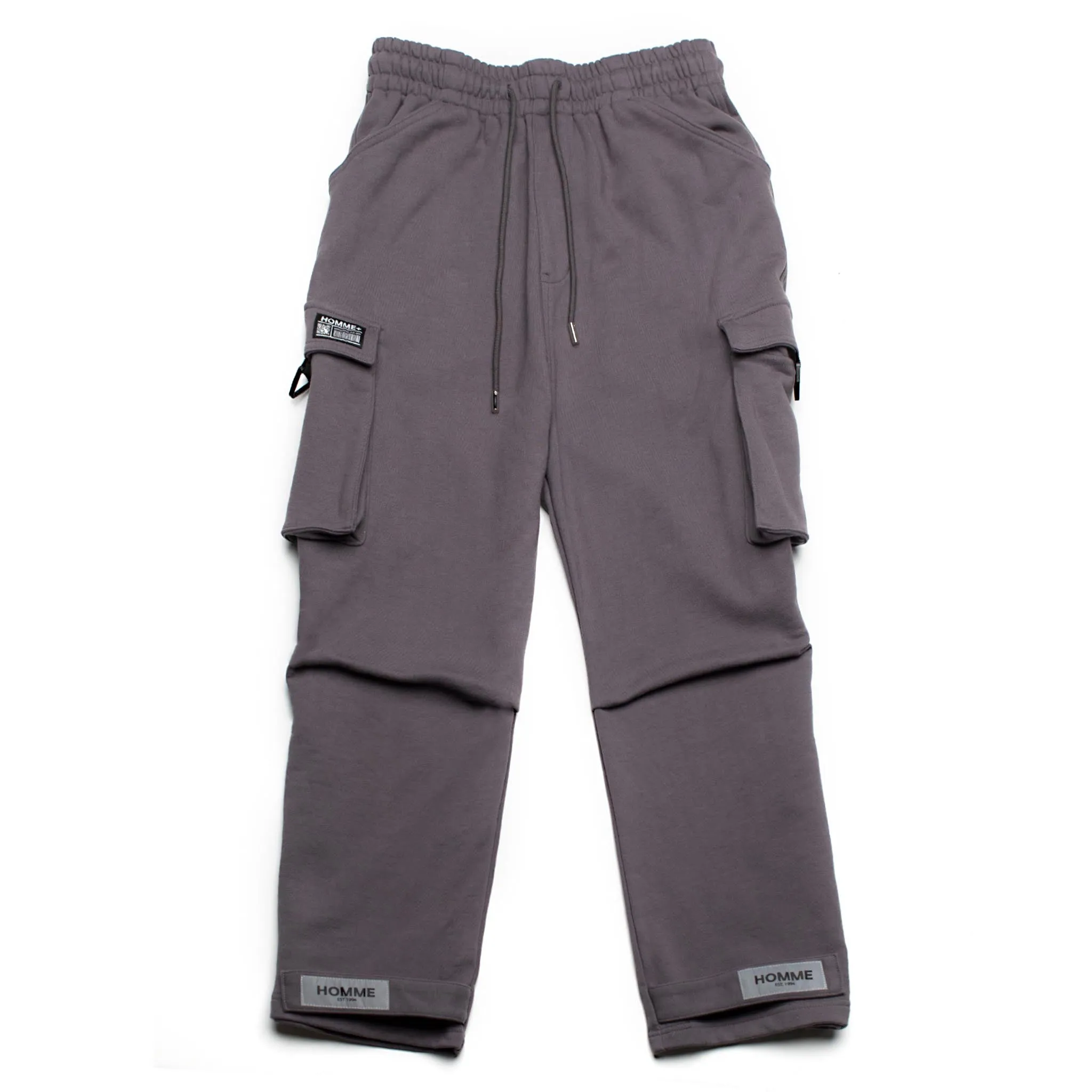 HOMME  Knit Cargo Pants Charcoal