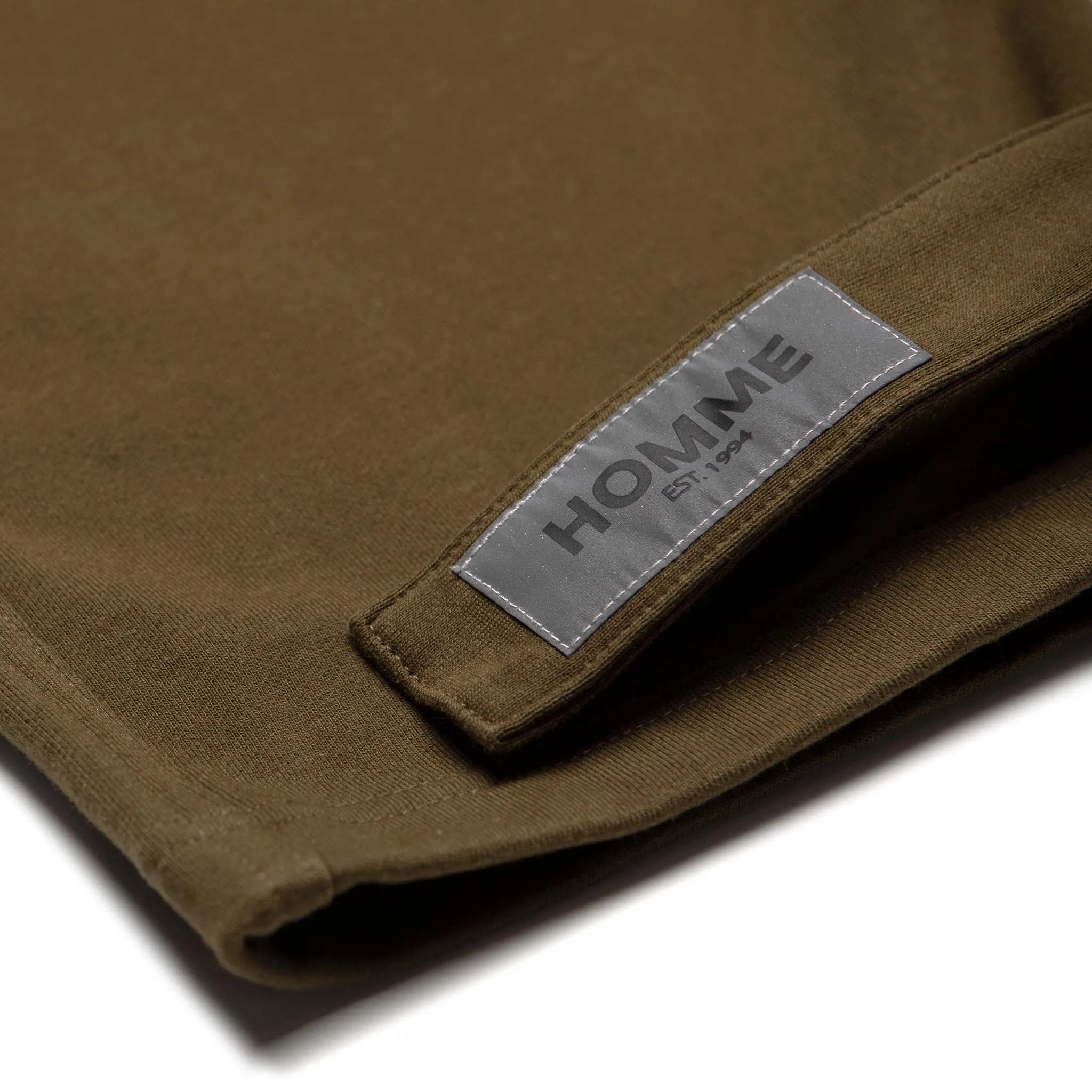 HOMME  Knit Cargo Pants Khaki