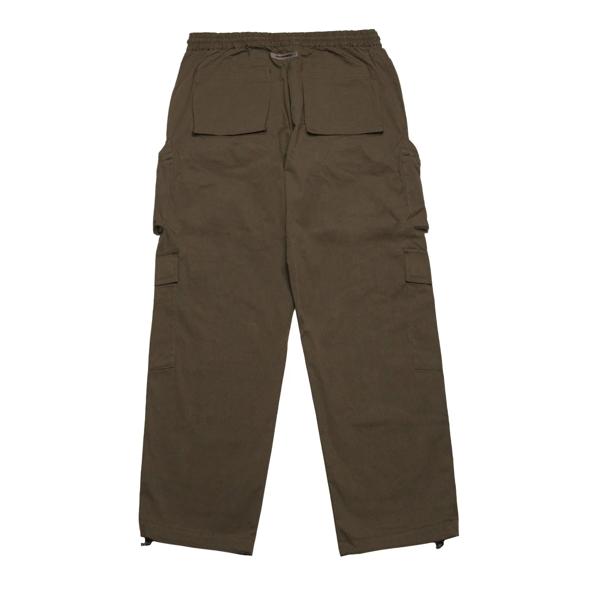 HOMME  Nylon Cargo Pocket Pants Army