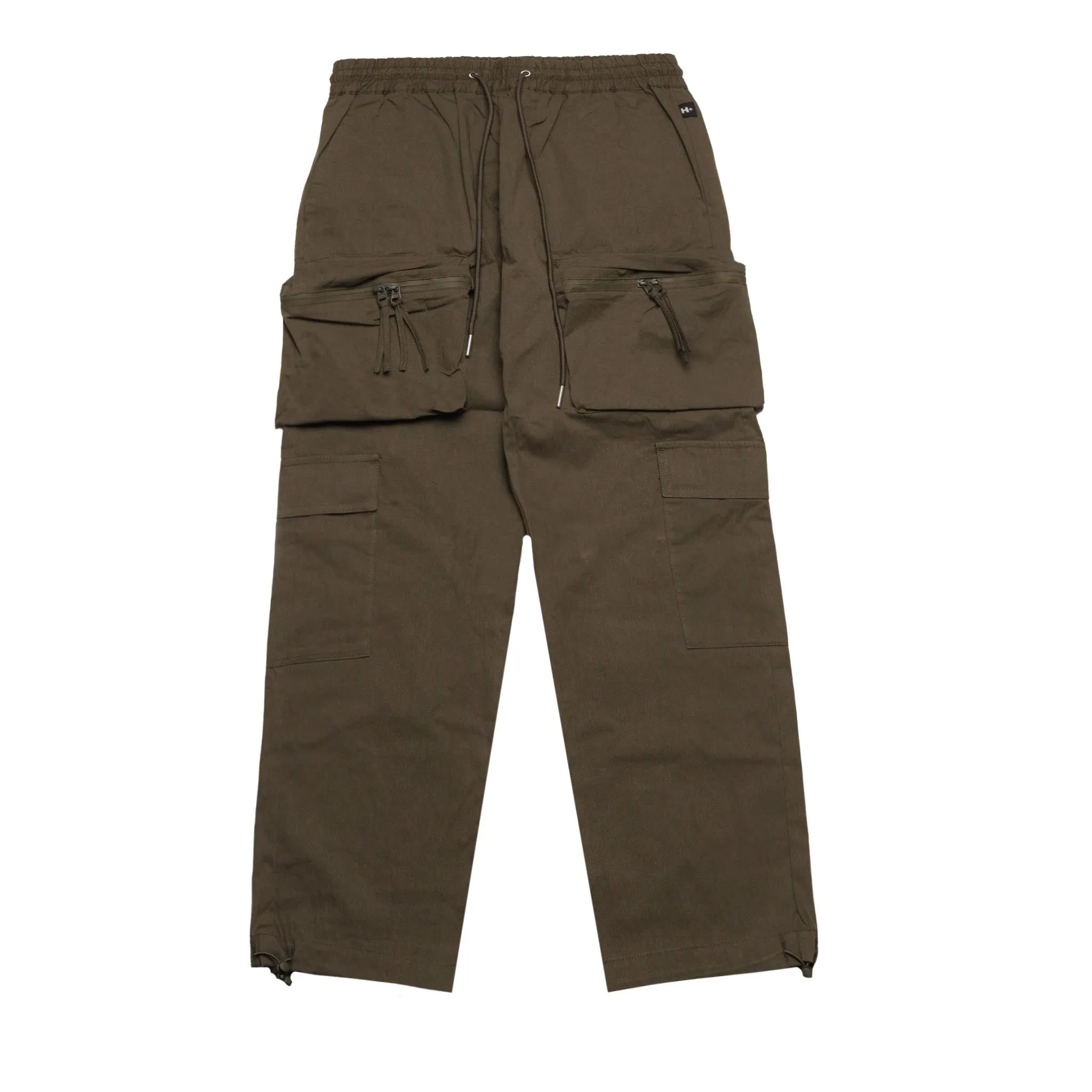 HOMME  Nylon Cargo Pocket Pants Army