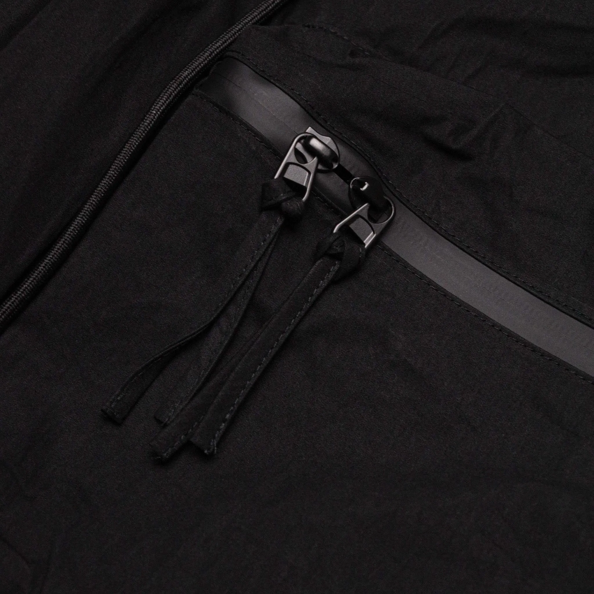 HOMME  Nylon Cargo Pocket Pants Black