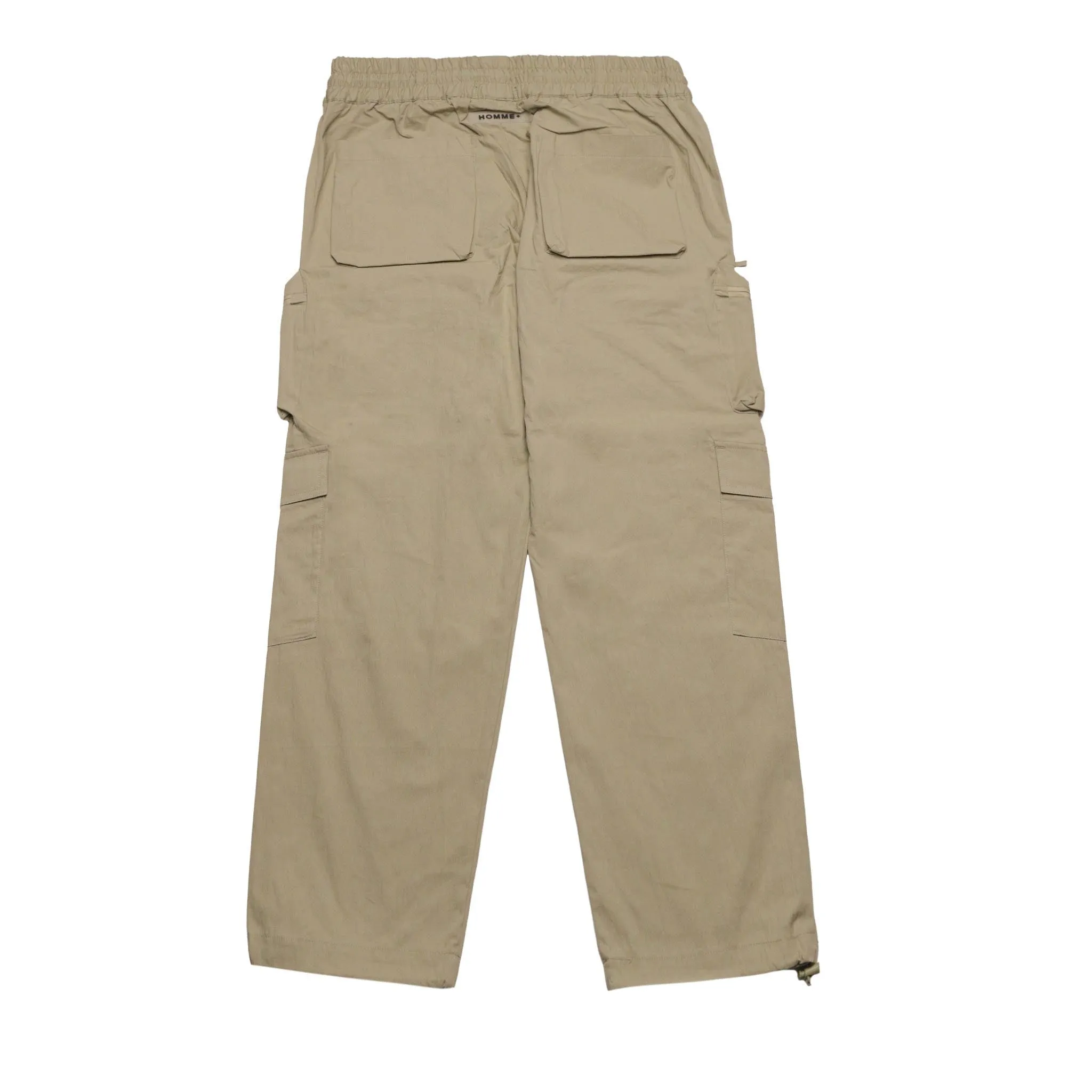 HOMME  Nylon Cargo Pocket Pants Taupe