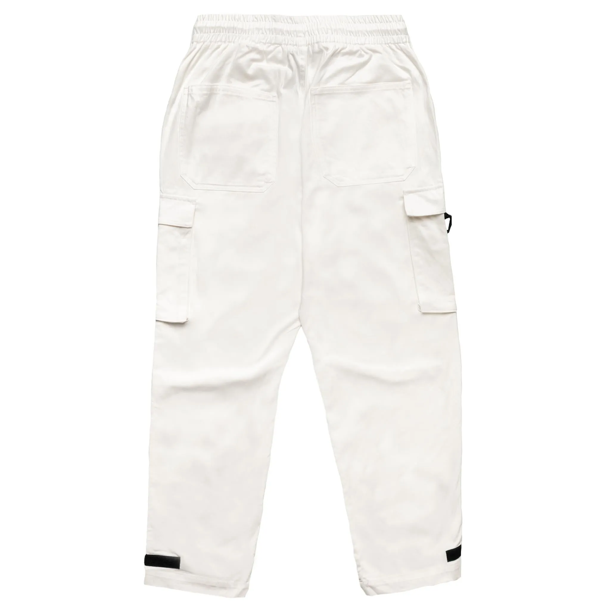 HOMME  Reflective Strap Tech Cargo Pants White