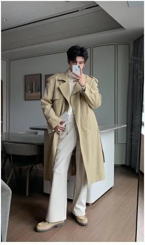 Hua Structured Belted Trench Coat