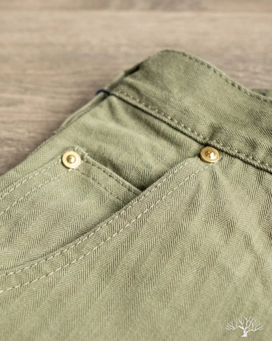 IH-733-ODG - 11oz Herringbone Cargo - Olive Drab Green