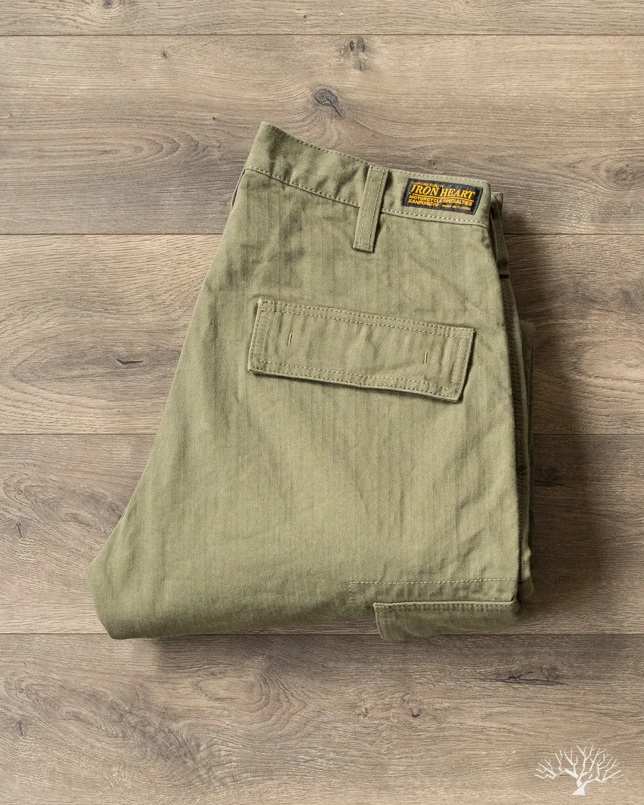 IH-733-ODG - 11oz Herringbone Cargo - Olive Drab Green