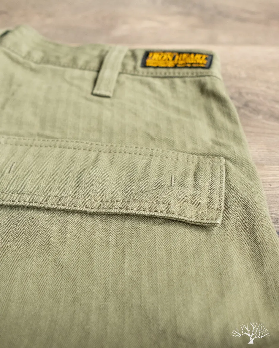 IH-733-ODG - 11oz Herringbone Cargo - Olive Drab Green