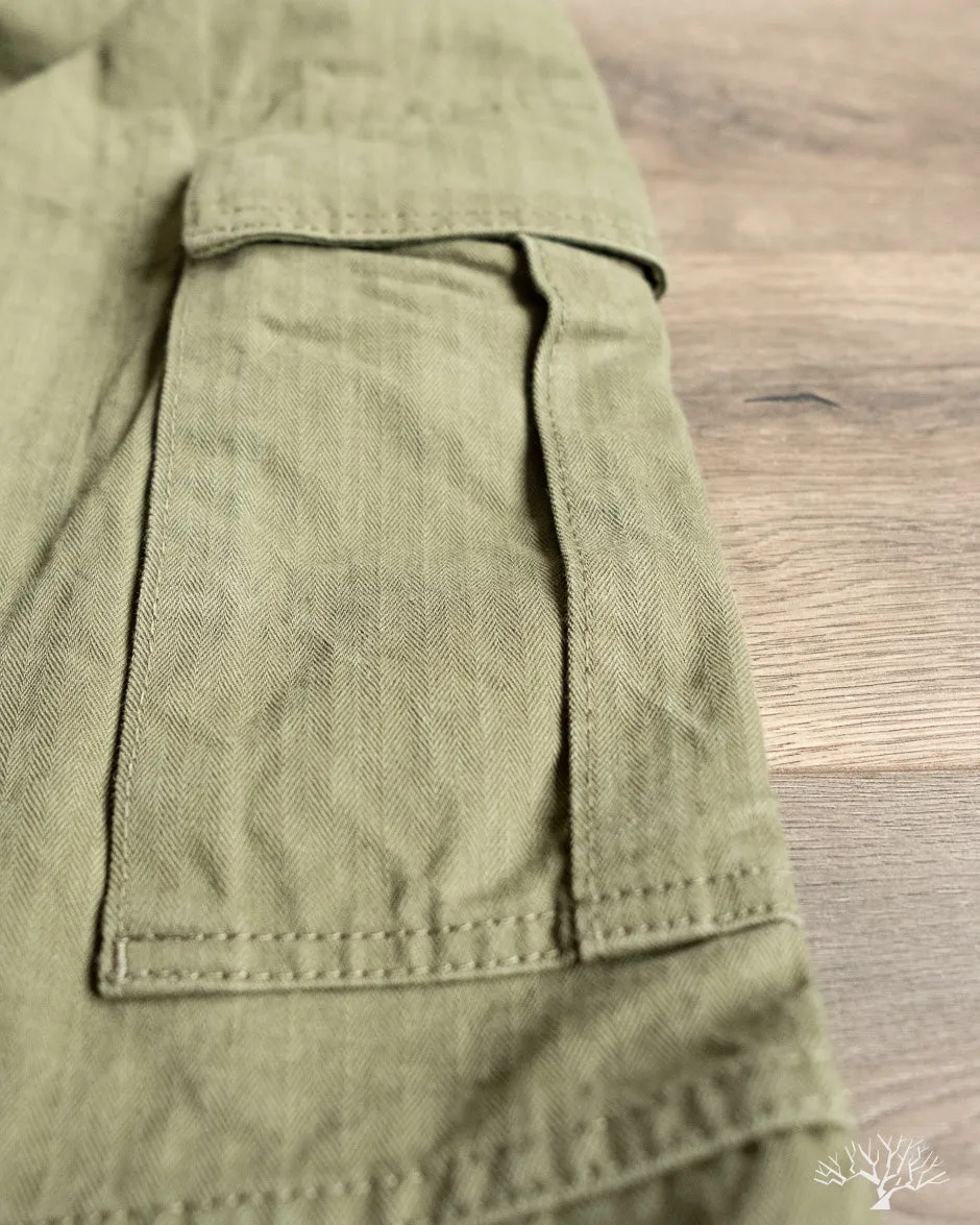 IH-733-ODG - 11oz Herringbone Cargo - Olive Drab Green