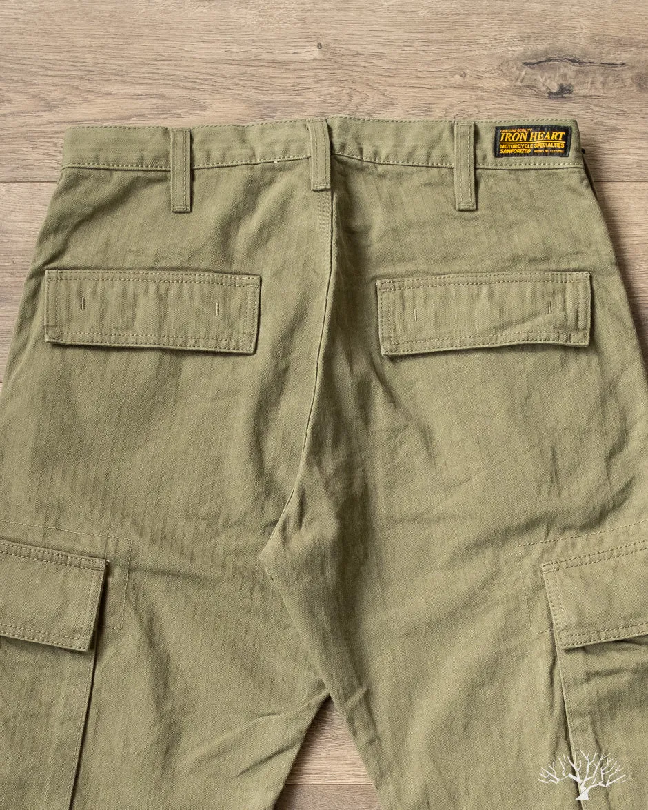 IH-733-ODG - 11oz Herringbone Cargo - Olive Drab Green