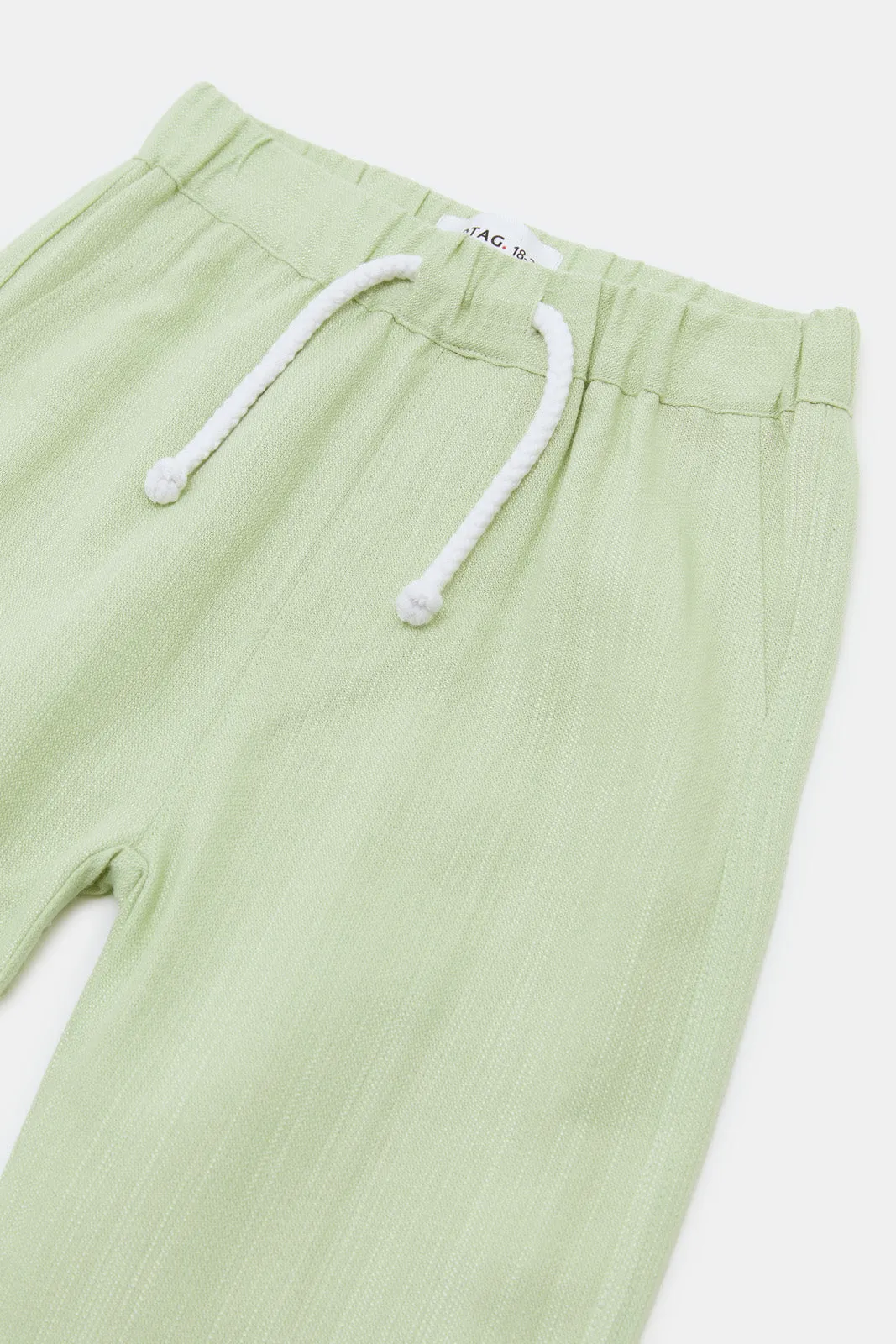 Infant Boys Mint Linen Trousers