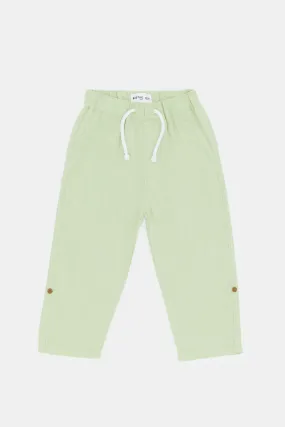 Infant Boys Mint Linen Trousers