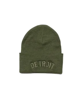 Ink Detroit - Sustainable Knit Beanie - Olive Green