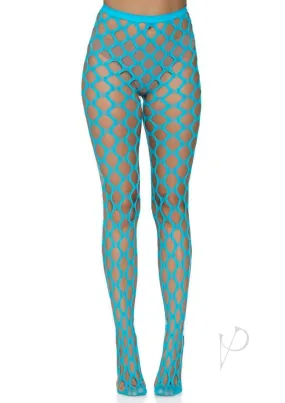 Jumbo Pothole Net Tights Os Neon Blue