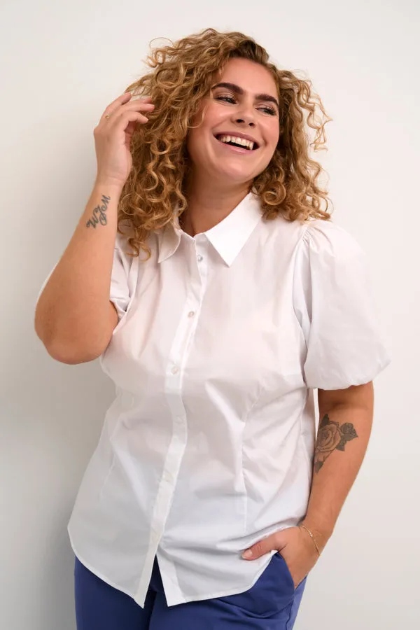 Kaffe Curve Nicola Shirt in White