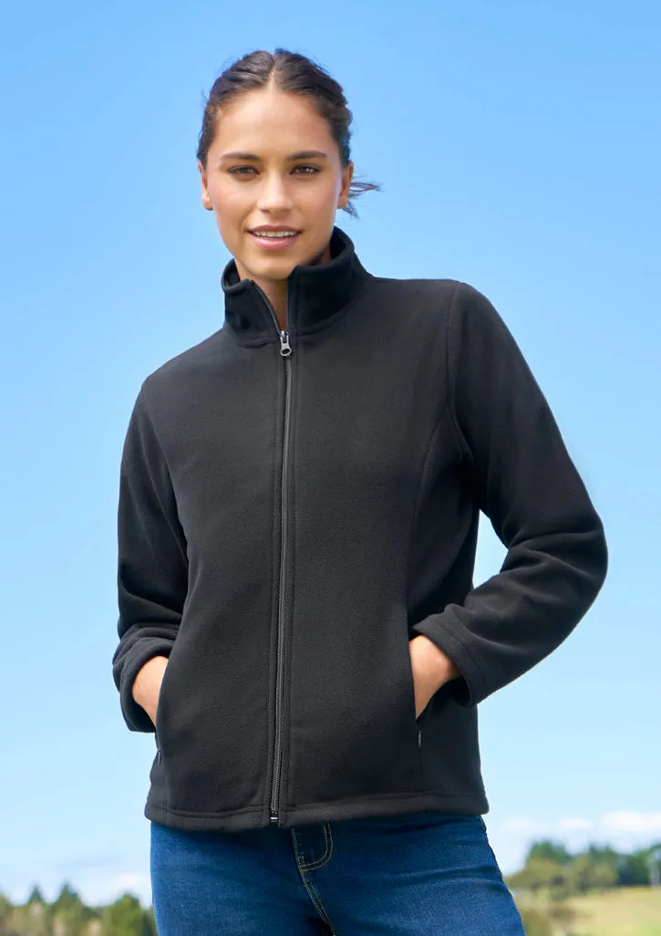 Ladies Plain Microfleece Jacket