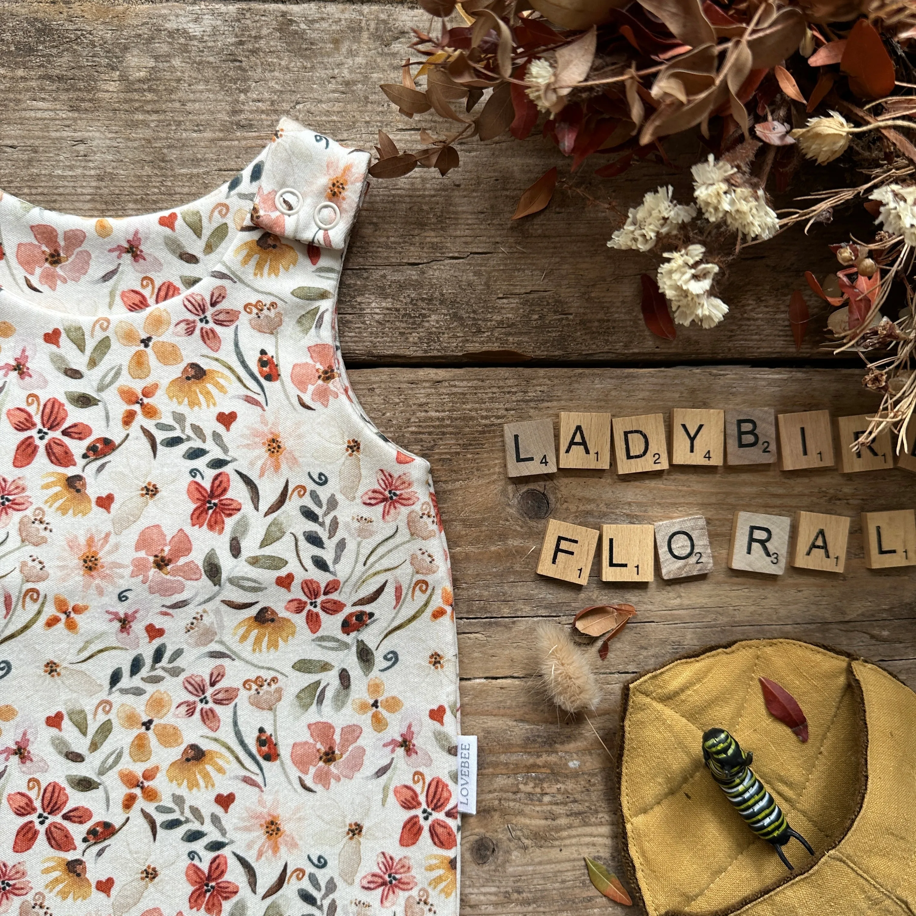 Ladybird Floral Bloomer Romper