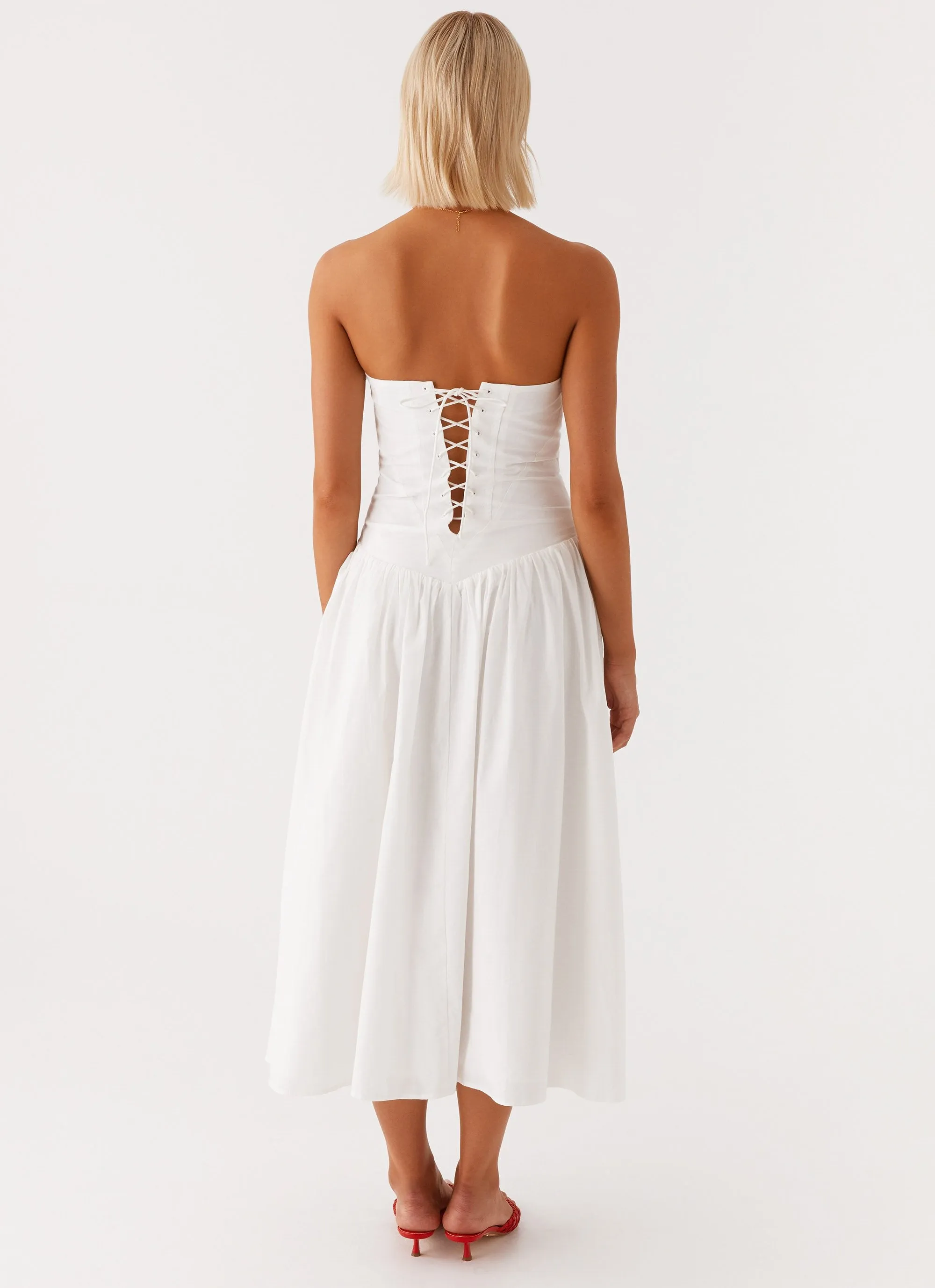 Larnie Midi Dress - White