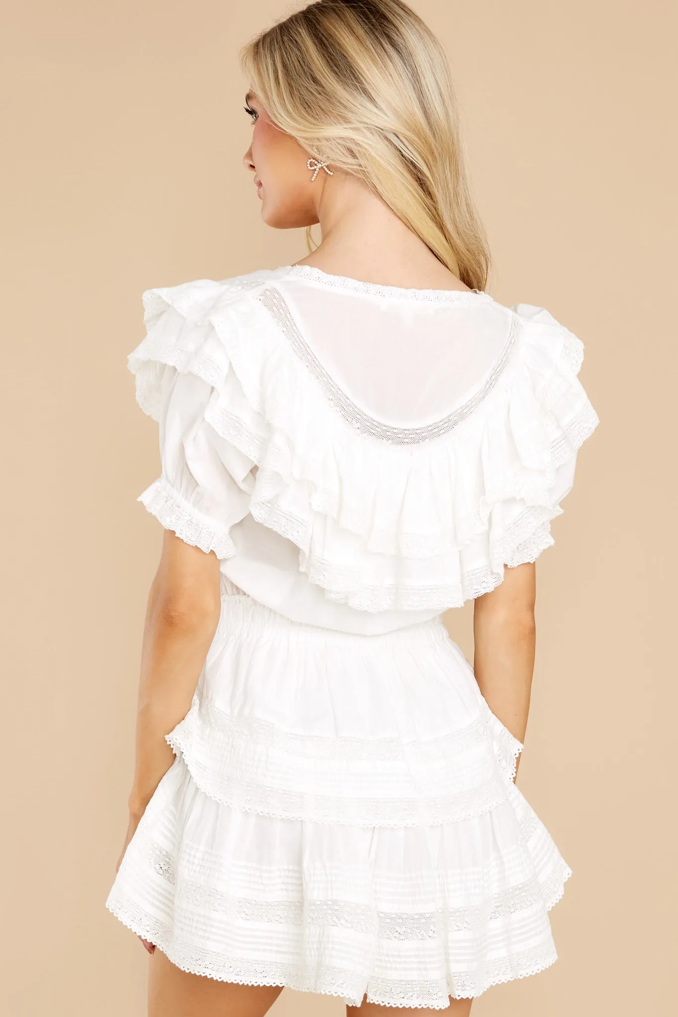 Liv Antique White Dress