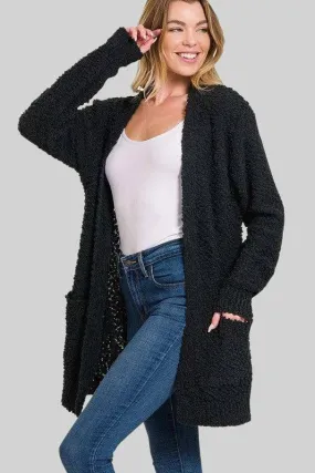 Long sleeved open cardigan