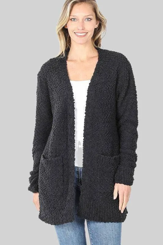 Long sleeved open cardigan