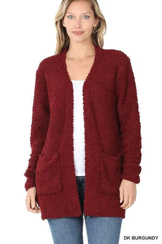 Long sleeved open cardigan