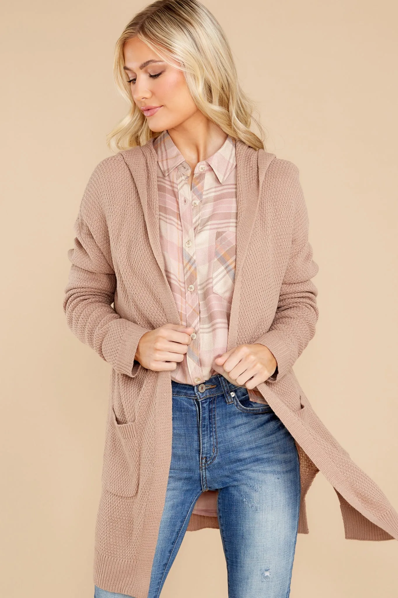 Looking Fabulous Taupe Cardigan