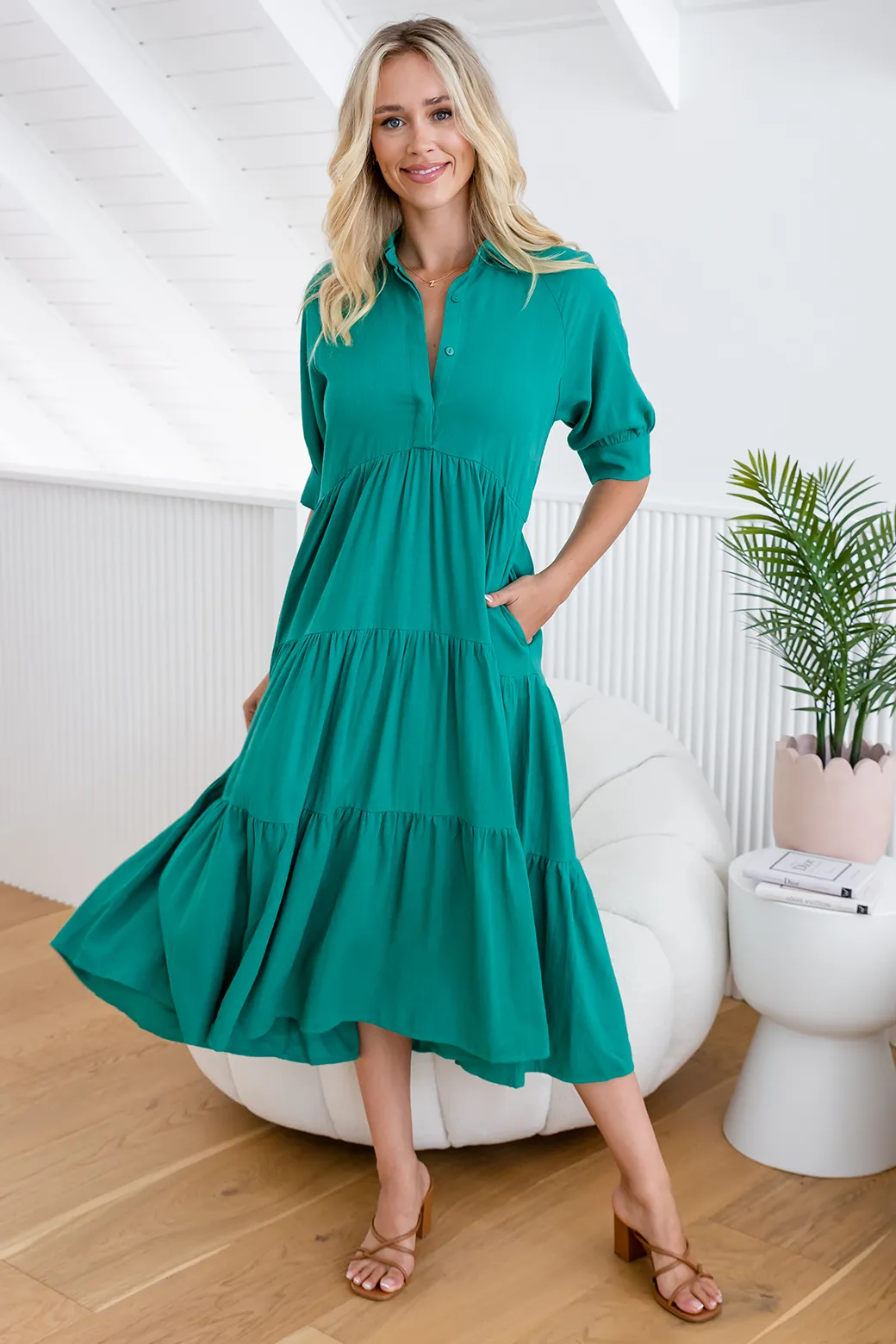 Loren Maxi Dress Green