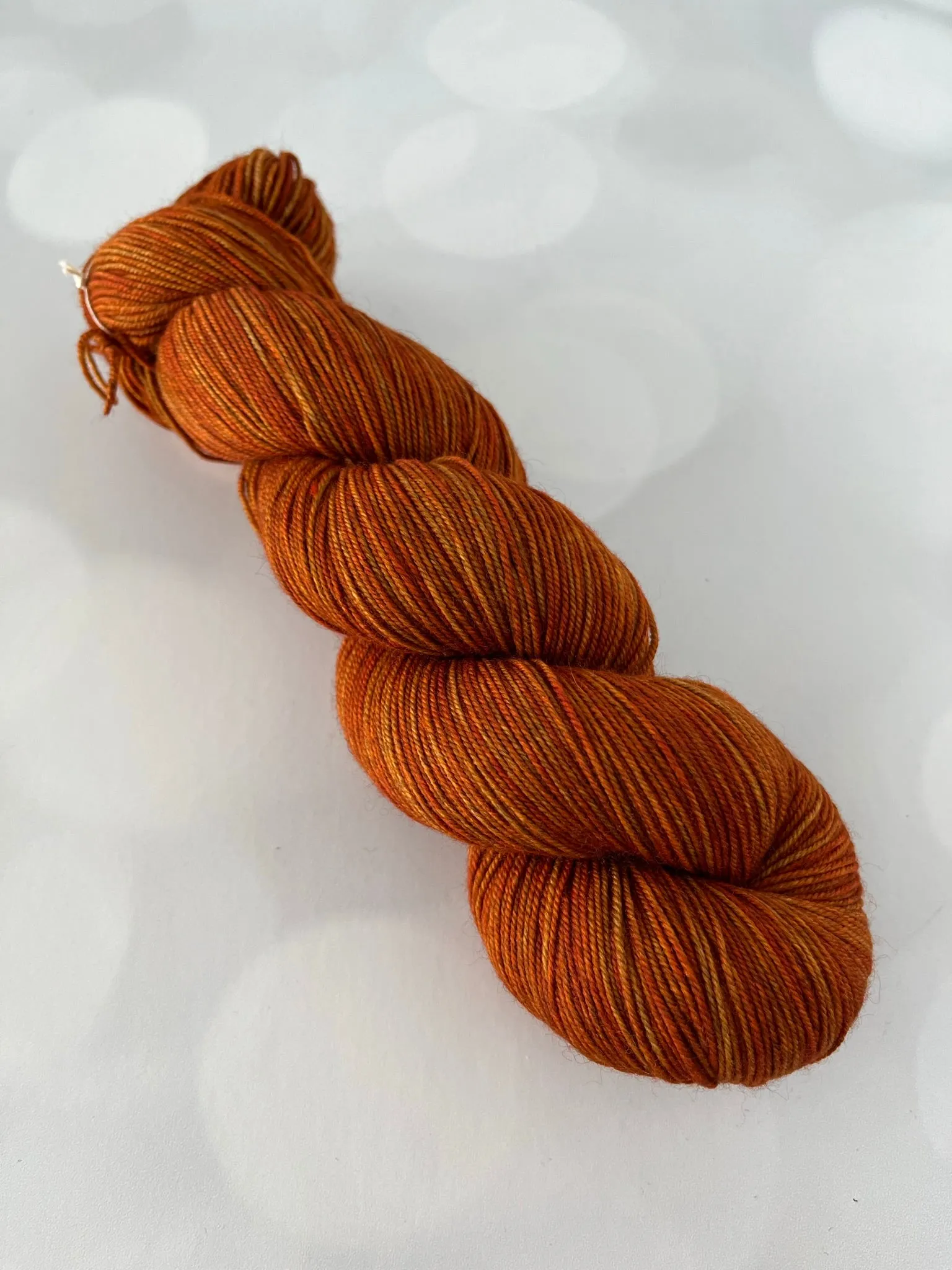 Lusty Wench, Treasured Yak Toes Sock Yarn, orange yarn