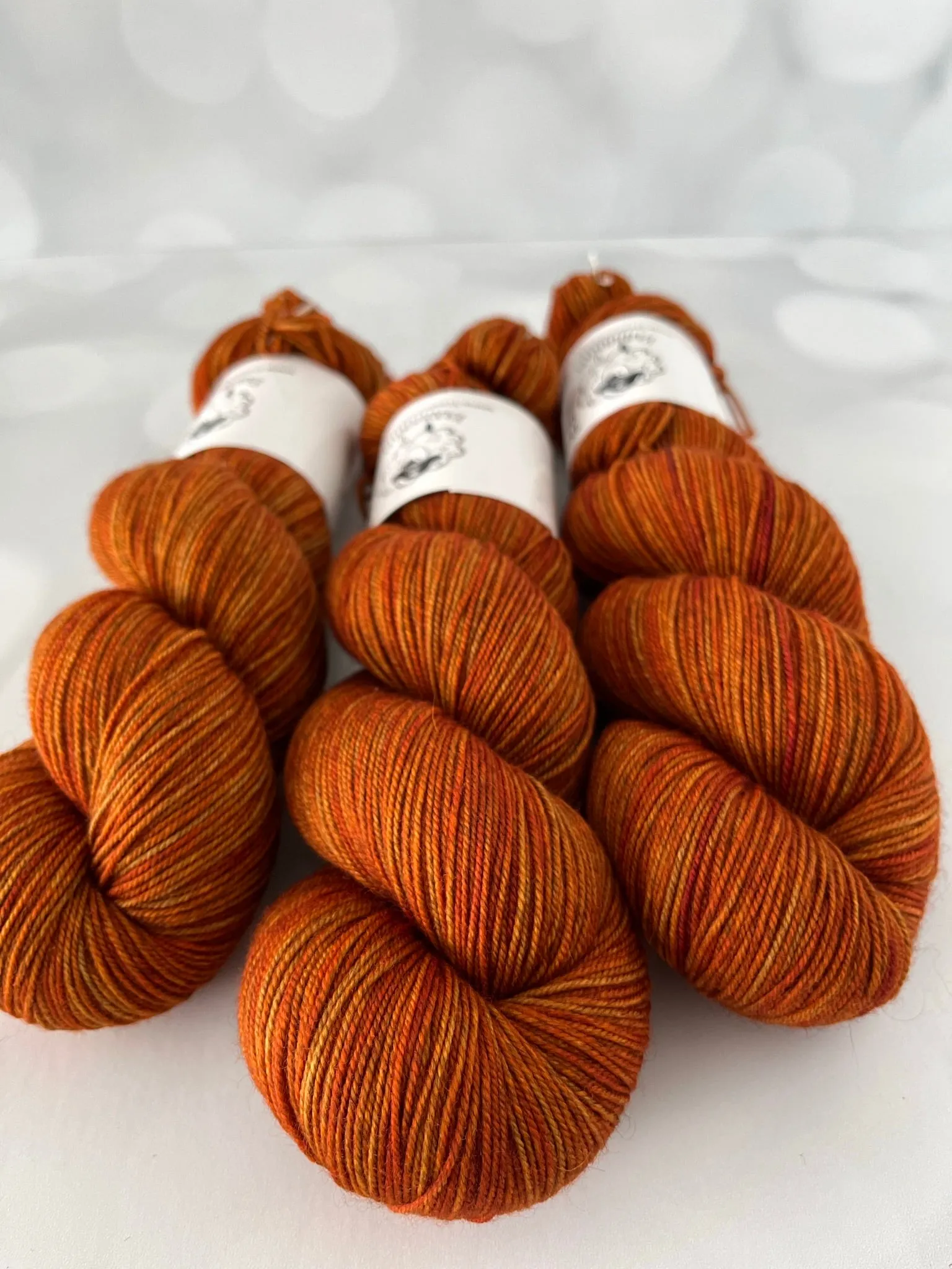 Lusty Wench, Treasured Yak Toes Sock Yarn, orange yarn