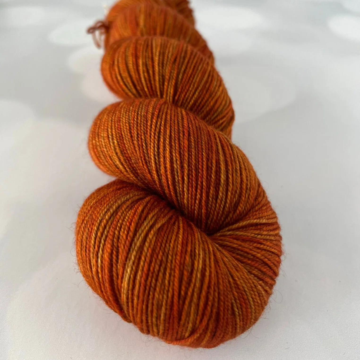 Lusty Wench, Treasured Yak Toes Sock Yarn, orange yarn