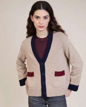 Maison Anje Betty Beige Cardigan - UK10