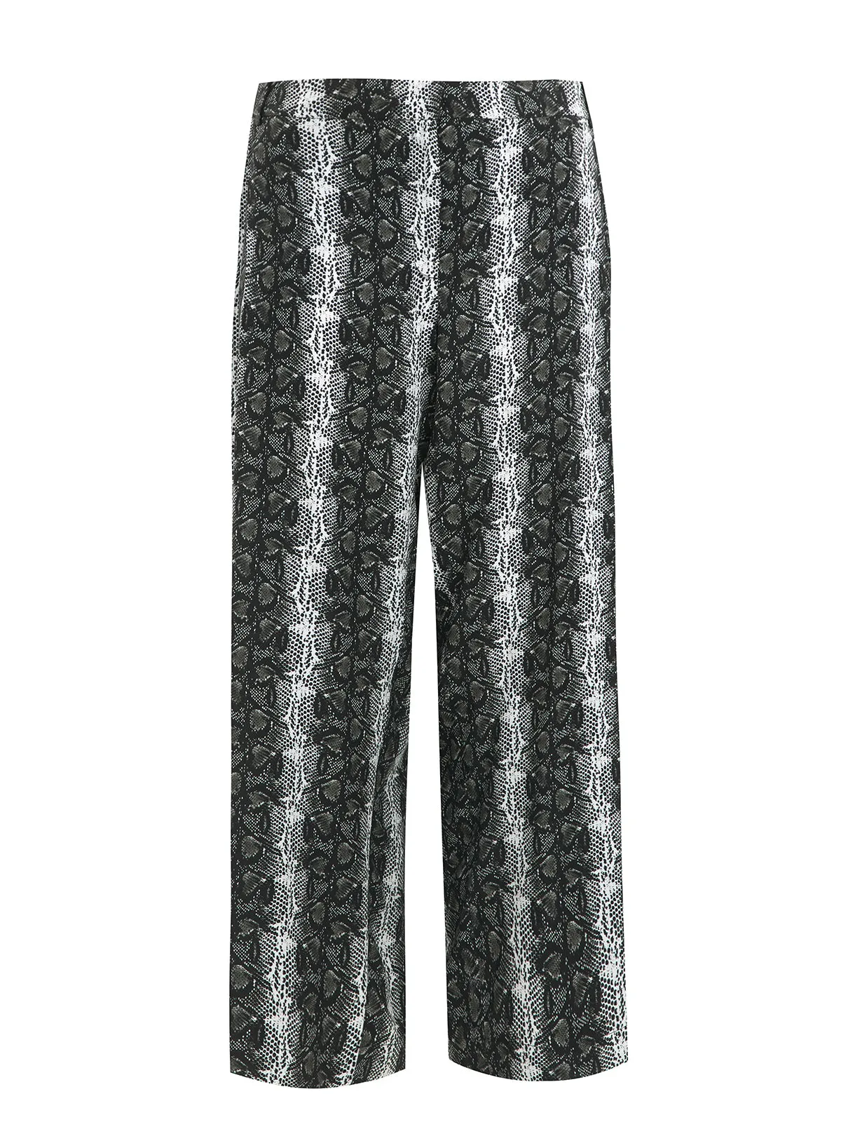 Mat Wide Leg Snake Print Trousers