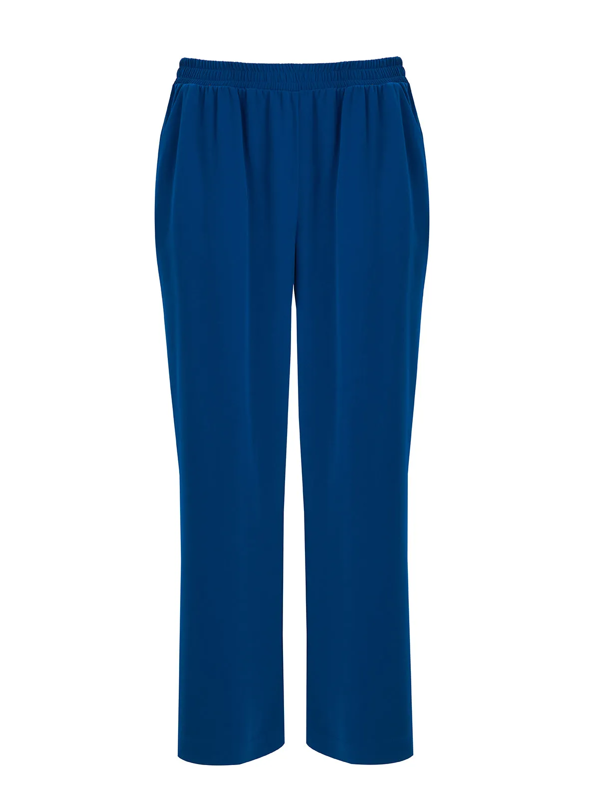 Mat Wide Leg Trousers in Sapphire Blue