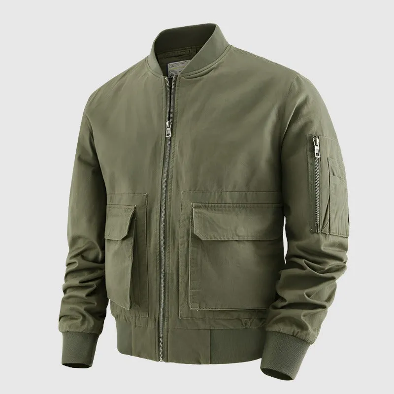 Men's Casual Outwear Zip-up Jacket