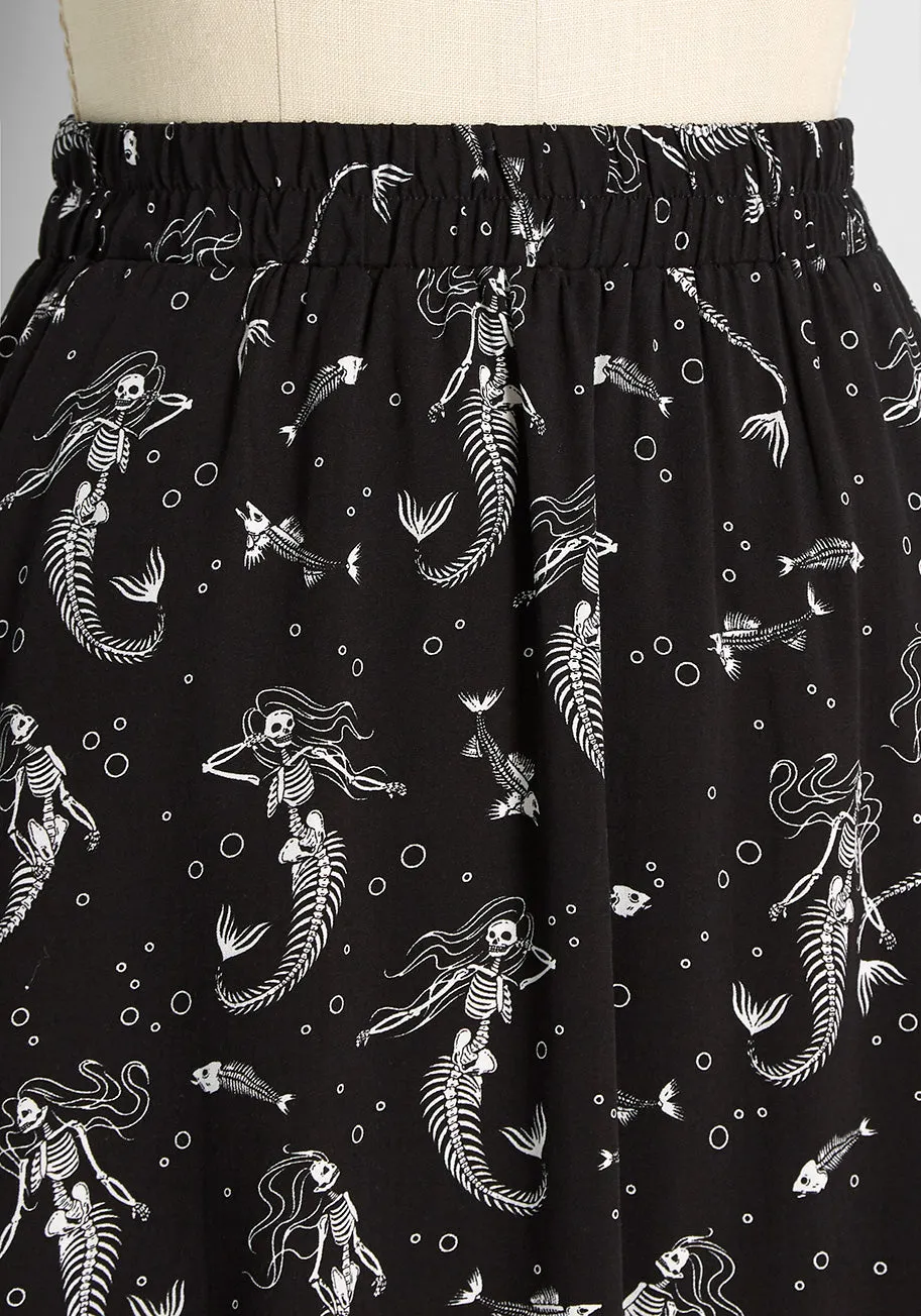 Mermaid Underworld Party Maxi Skirt