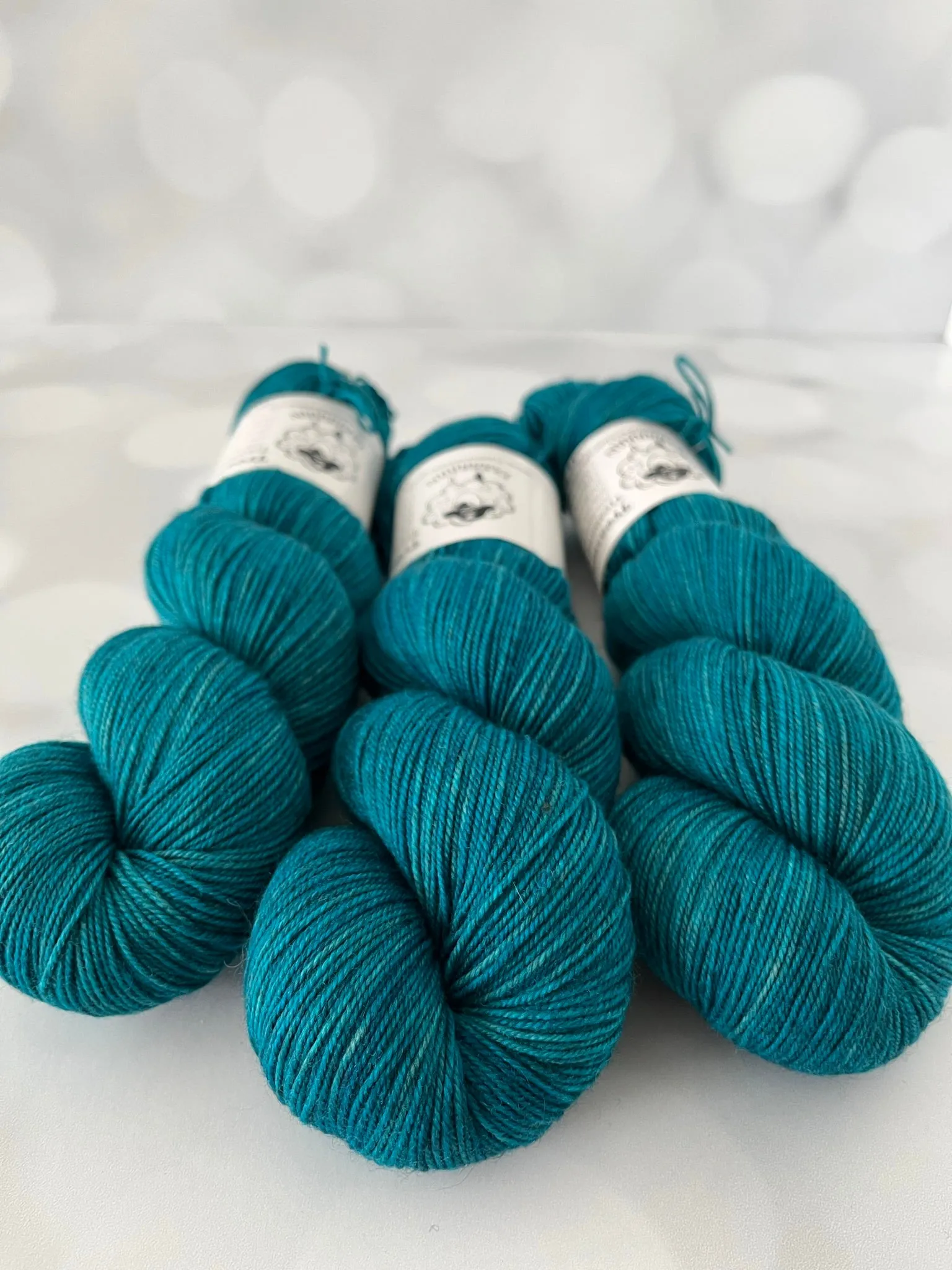 Mermaid’s Curse, Treasured Yak Toes Sock Yarn, teal turquoise yarn