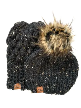 Mommy   Me | Puff Stitch Slouch   Solid | Obsidian