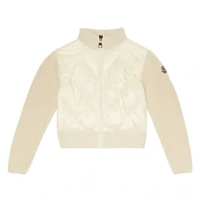 Moncler Beige Knit Cardigan