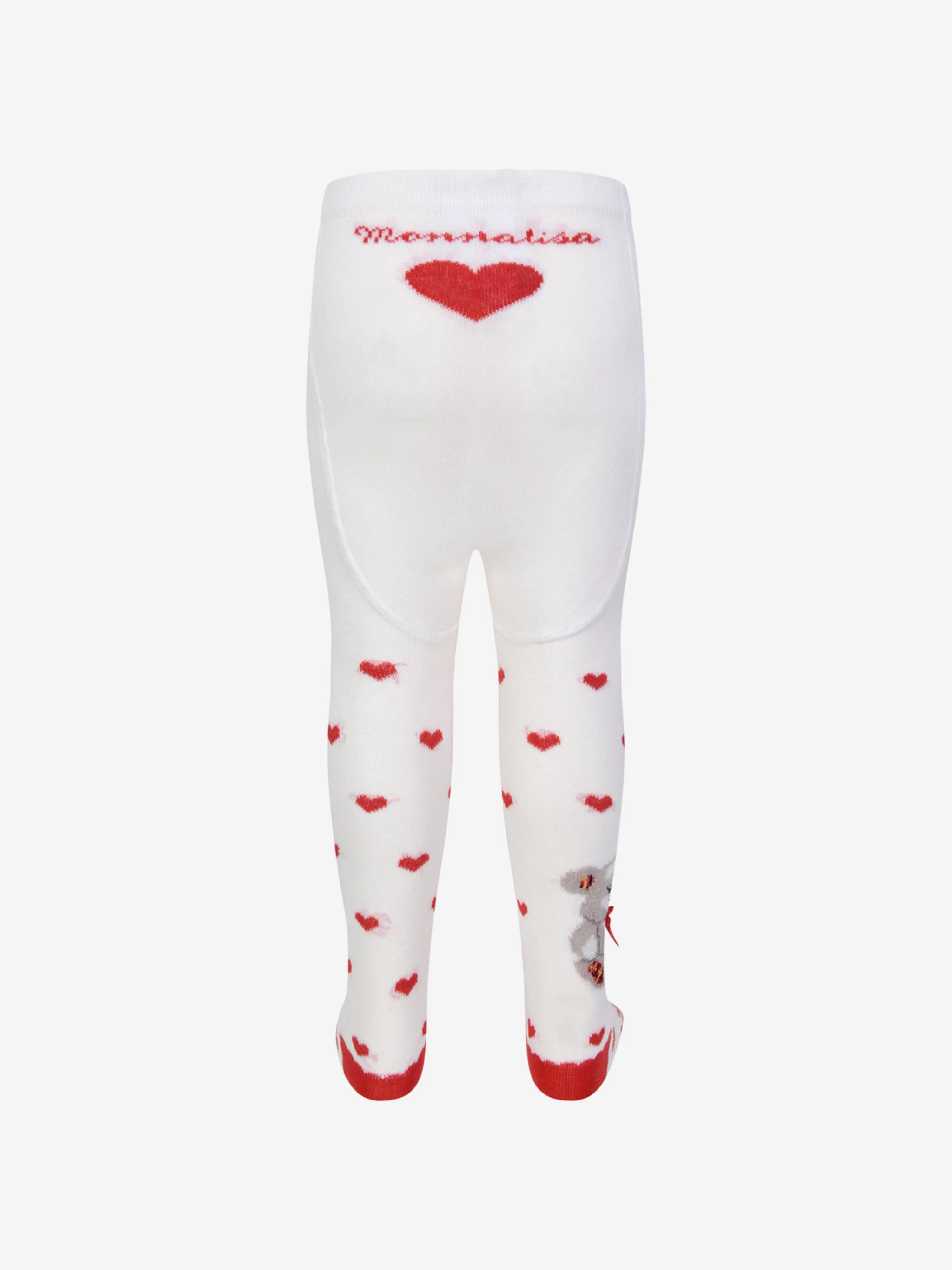 Monnalisa Baby Girls & Red Bear Tights