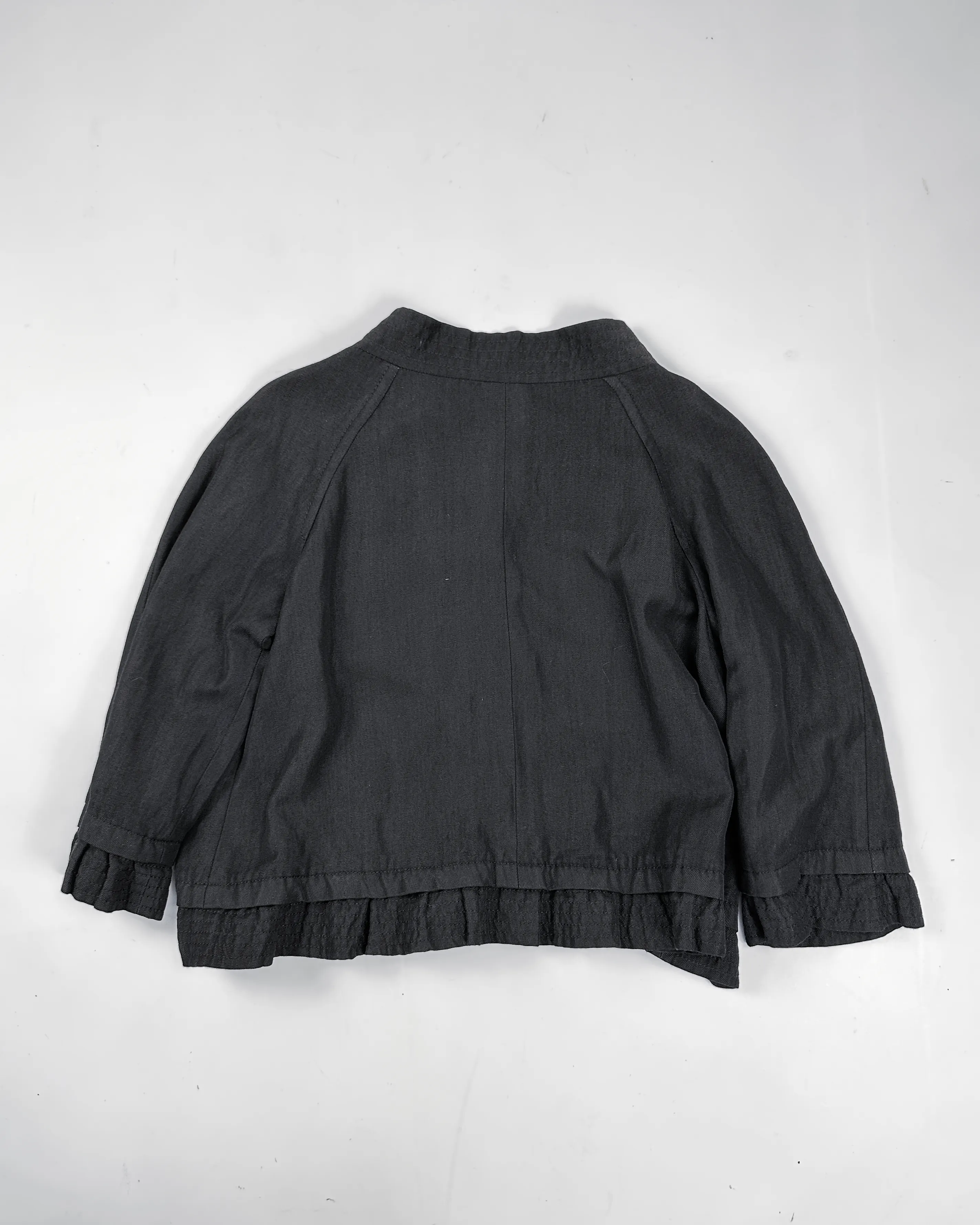 Moschino Wool   Linen Black Cropped Jacket 2000's