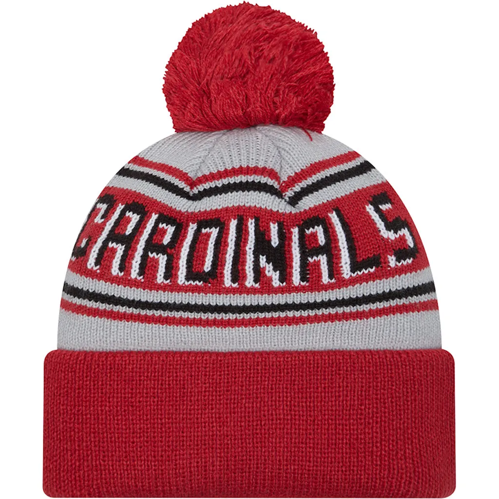 NFL Arizona Cardinals New Era Pom Wordmark Knit Hat