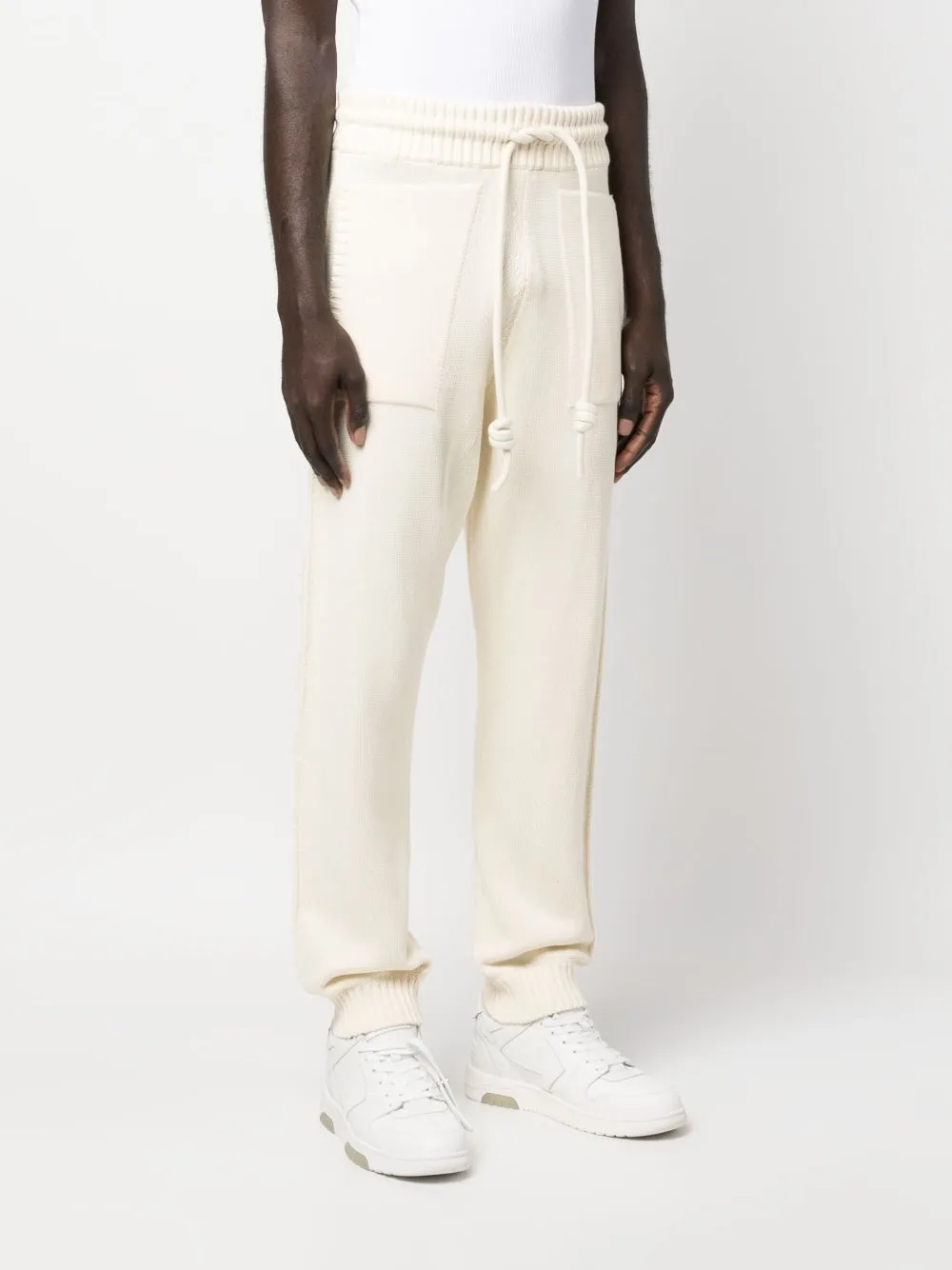 Off White Trousers Beige