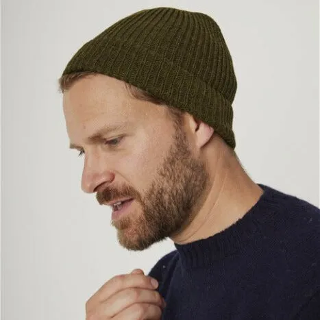 Olive Porter Ribbed Beanie