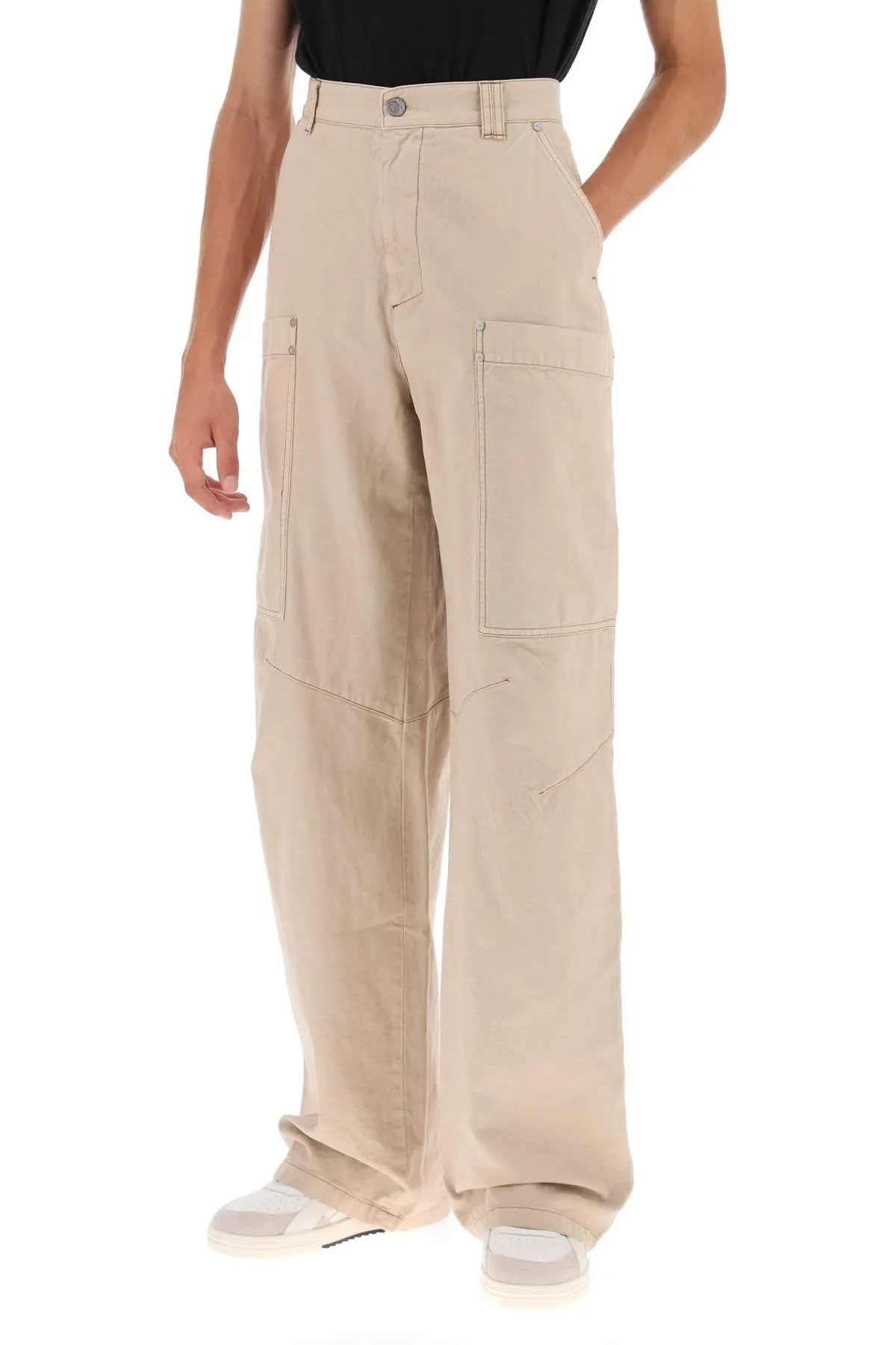 Palm Angels Cotton Cargo Pants