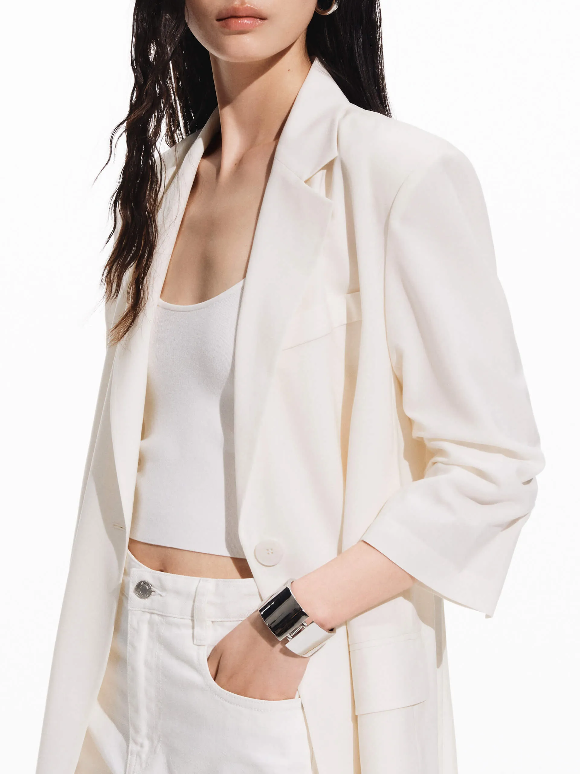 Panelled Detail Tailored Blazer