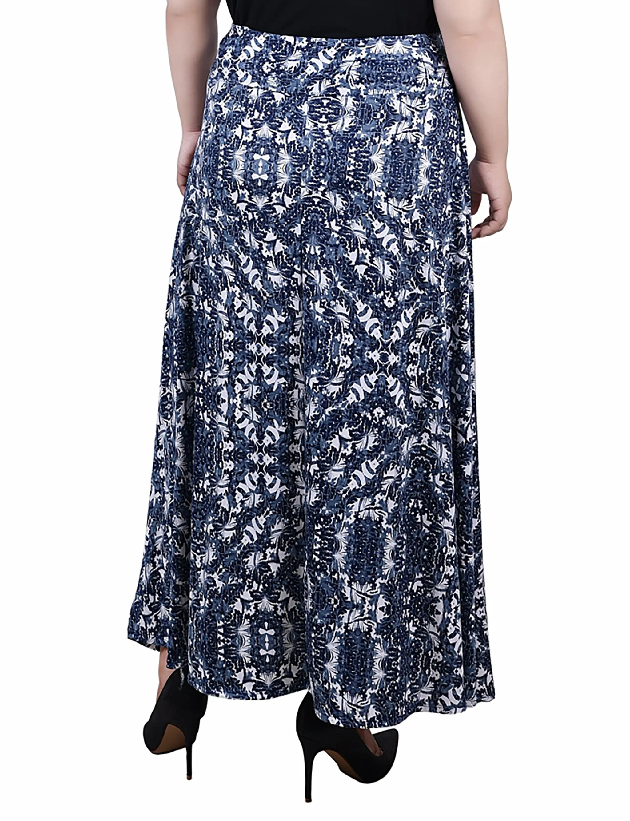 Plus Size Maxi Skirt With Sash Waist Tie