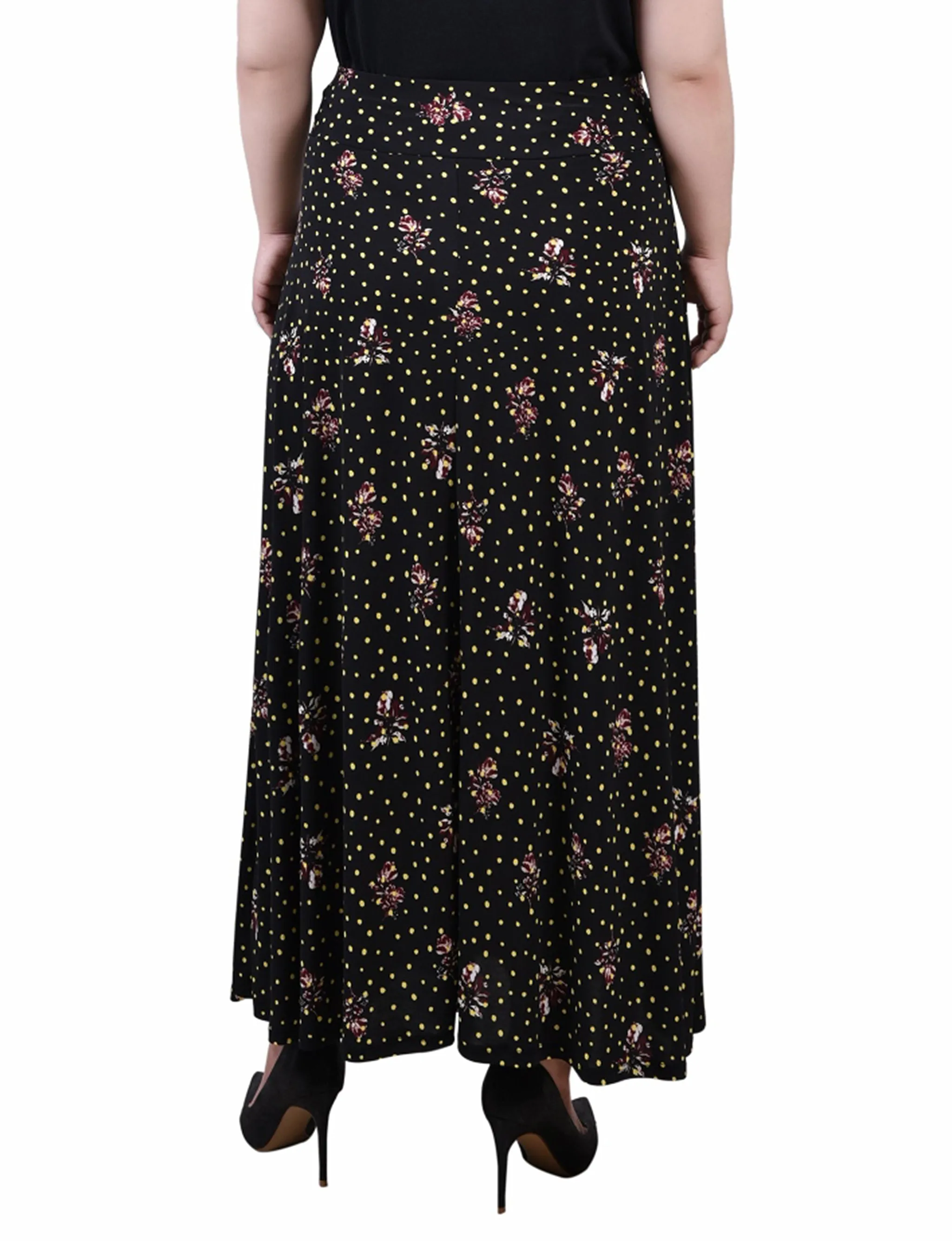 Plus Size Maxi Skirt With Sash Waist Tie